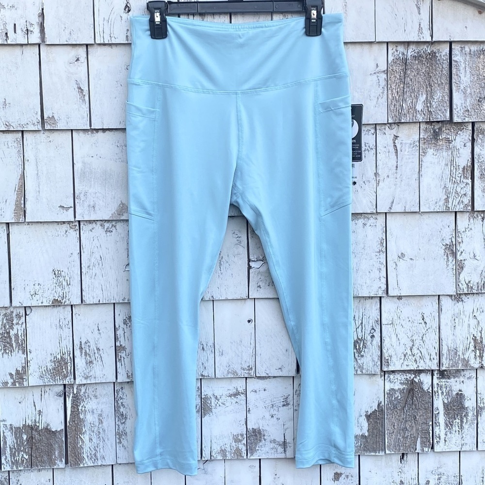 Vogo Athletica Sports High Rise Light Blue Leggings